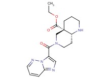 ethyl (4aS*,8aR*)-6-(imidazo[1,2-b]pyridazin-3-ylcarbonyl)octahydro-1,6-naphthyridine-4a(2H)-carboxylate