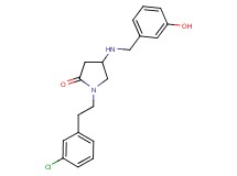 1-[2-(3-chlorophenyl)ethyl]-4-[(3-hydroxybenzyl)amino]-2-pyrrolidinone