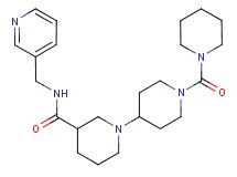 1'-(piperidin-1-ylcarbonyl)-N-(pyridin-3-ylmethyl)-1,4'-bipiperidine-3-carboxamide