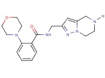 2-(4-morpholinyl)-N-(4,5,6,7-tetrahydropyrazolo[1,5-a]pyrazin-2-ylmethyl)benzamide dihydrochloride
