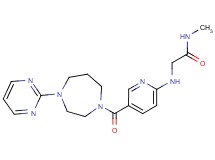 N~1~-methyl-N~2~-{5-[(4-pyrimidin-2-yl-1,4-diazepan-1-yl)carbonyl]pyridin-2-yl}glycinamide