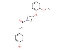4-{3-[3-(2-methoxyphenoxy)azetidin-1-yl]-3-oxopropyl}phenol