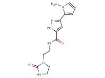 3-(1-methyl-1H-pyrrol-2-yl)-N-[2-(2-oxo-1-imidazolidinyl)ethyl]-1H-pyrazole-5-carboxamide