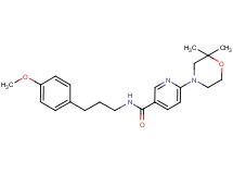 6-(2,2-dimethylmorpholin-4-yl)-N-[3-(4-methoxyphenyl)propyl]nicotinamide
