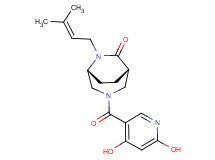 (1S*,5R*)-3-[(4,6-dihydroxy-3-pyridinyl)carbonyl]-6-(3-methyl-2-buten-1-yl)-3,6-diazabicyclo[3.2.2]nonan-7-one