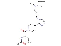 N-{(1R)-1-[(4-{1-[3-(dimethylamino)propyl]-1H-imidazol-2-yl}-1-piperidinyl)carbonyl]propyl}acetamide