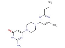 2-amino-6-[4-(6-methyl-2-propylpyrimidin-4-yl)piperazin-1-yl]pyrimidin-4(3H)-one