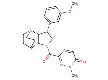 6-{[(2R*,3R*,6R*)-3-(3-methoxyphenyl)-1,5-diazatricyclo[5.2.2.0~2,6~]undec-5-yl]carbonyl}-2-methylpyridazin-3(2H)-one