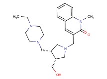 3-{[(3S*,4R*)-3-[(4-ethylpiperazin-1-yl)methyl]-4-(hydroxymethyl)pyrrolidin-1-yl]methyl}-1-methylquinolin-2(1H)-one