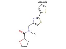 (2R)-N-methyl-N-{[2-(2-thienyl)-1,3-thiazol-4-yl]methyl}tetrahydro-2-furancarboxamide