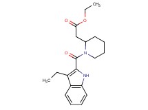 ethyl {1-[(3-ethyl-1H-indol-2-yl)carbonyl]-2-piperidinyl}acetate