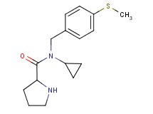 N-cyclopropyl-N-[4-(methylthio)benzyl]prolinamide hydrochloride