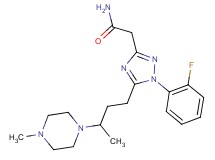 2-{1-(2-fluorophenyl)-5-[3-(4-methylpiperazin-1-yl)butyl]-1H-1,2,4-triazol-3-yl}acetamide