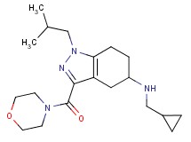 N-(cyclopropylmethyl)-1-isobutyl-3-(4-morpholinylcarbonyl)-4,5,6,7-tetrahydro-1H-indazol-5-amine