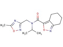 N-isopropyl-N-[(5-methyl-1,2,4-oxadiazol-3-yl)methyl]-4,5,6,7-tetrahydro-2,1-benzisoxazole-3-carboxamide