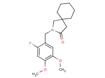 2-(2-fluoro-4,5-dimethoxybenzyl)-2-azaspiro[4.5]decan-3-one