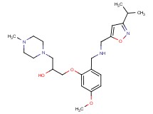 1-[2-({[(3-isopropyl-5-isoxazolyl)methyl]amino}methyl)-5-methoxyphenoxy]-3-(4-methyl-1-piperazinyl)-2-propanol