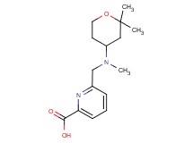 6-{[(2,2-dimethyltetrahydro-2H-pyran-4-yl)(methyl)amino]methyl}pyridine-2-carboxylic acid