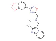 1-[3-(1,3-benzodioxol-5-yl)-1,2,4-oxadiazol-5-yl]-N-methyl-N-[(2-methylimidazo[1,2-a]pyridin-3-yl)methyl]methanamine