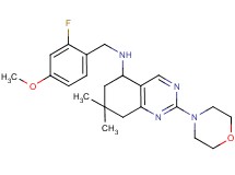 N-(2-fluoro-4-methoxybenzyl)-7,7-dimethyl-2-(4-morpholinyl)-5,6,7,8-tetrahydro-5-quinazolinamine