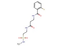 2-fluoro-N-[3-({2-[(methylamino)sulfonyl]ethyl}amino)-3-oxopropyl]benzamide