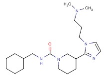 N-(cyclohexylmethyl)-3-{1-[3-(dimethylamino)propyl]-1H-imidazol-2-yl}piperidine-1-carboxamide