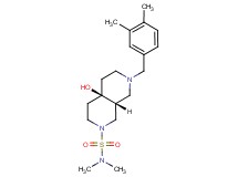 (4aR*,8aR*)-7-(3,4-dimethylbenzyl)-4a-hydroxy-N,N-dimethyloctahydro-2,7-naphthyridine-2(1H)-sulfonamide