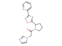 2-{5-[1-(1H-imidazol-1-ylacetyl)-2-pyrrolidinyl]-1,2,4-oxadiazol-3-yl}pyridine