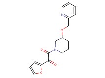 1-(2-furyl)-2-oxo-2-[3-(pyridin-2-ylmethoxy)piperidin-1-yl]ethanone