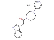 3-{2-[4-(3-methyl-4-pyridinyl)-1,4-diazepan-1-yl]-2-oxoethyl}-1H-indole
