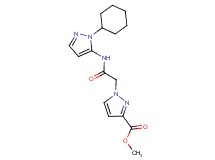 methyl 1-{2-[(1-cyclohexyl-1H-pyrazol-5-yl)amino]-2-oxoethyl}-1H-pyrazole-3-carboxylate