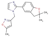 3-{[2-(2,2-dimethyl-2,3-dihydro-1-benzofuran-5-yl)-1H-imidazol-1-yl]methyl}-5-methylisoxazole