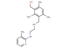 {2,4,6-trimethyl-3-[({2-[(3-methylpyridin-2-yl)amino]ethyl}amino)methyl]phenyl}methanol