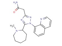 2-[5-(1-methylazepan-2-yl)-1-quinolin-8-yl-1H-1,2,4-triazol-3-yl]acetamide