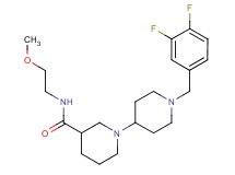 1'-(3,4-difluorobenzyl)-N-(2-methoxyethyl)-1,4'-bipiperidine-3-carboxamide