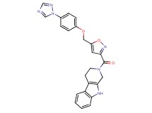 2-[(5-{[4-(1H-1,2,4-triazol-1-yl)phenoxy]methyl}-3-isoxazolyl)carbonyl]-2,3,4,9-tetrahydro-1H-beta-carboline