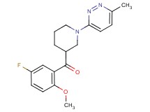 (5-fluoro-2-methoxyphenyl)[1-(6-methylpyridazin-3-yl)piperidin-3-yl]methanone
