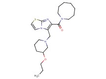 6-(1-azocanylcarbonyl)-5-[(3-propoxy-1-piperidinyl)methyl]imidazo[2,1-b][1,3]thiazole