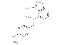 N,3-dimethyl-N-{[2-(methylamino)pyrimidin-5-yl]methyl}isoxazolo[5,4-d]pyrimidin-4-amine