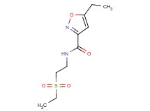 5-ethyl-N-[2-(ethylsulfonyl)ethyl]isoxazole-3-carboxamide