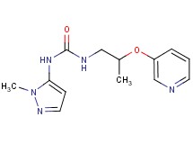 N-(1-methyl-1H-pyrazol-5-yl)-N'-[2-(pyridin-3-yloxy)propyl]urea