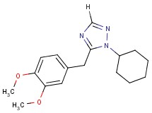 1-cyclohexyl-5-(3,4-dimethoxybenzyl)-1H-1,2,4-triazole