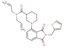N,N-diallyl-1-[1,3-dioxo-2-(2-thienylmethyl)-2,3-dihydro-1H-isoindol-4-yl]-3-piperidinecarboxamide