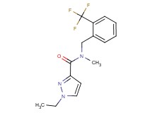 1-ethyl-N-methyl-N-[2-(trifluoromethyl)benzyl]-1H-pyrazole-3-carboxamide