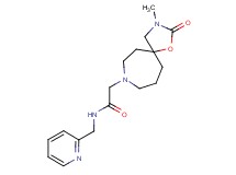 2-(3-methyl-2-oxo-1-oxa-3,8-diazaspiro[4.6]undec-8-yl)-N-(2-pyridinylmethyl)acetamide