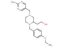 2-[4-[(2-amino-5-pyrimidinyl)methyl]-1-(4-ethoxybenzyl)-2-piperazinyl]ethanol