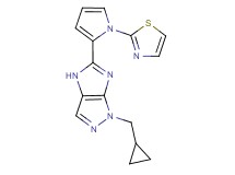 1-(cyclopropylmethyl)-5-[1-(1,3-thiazol-2-yl)-1H-pyrrol-2-yl]-1,4-dihydroimidazo[4,5-c]pyrazole