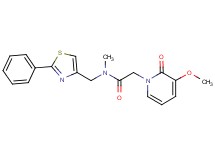 2-(3-methoxy-2-oxopyridin-1(2H)-yl)-N-methyl-N-[(2-phenyl-1,3-thiazol-4-yl)methyl]acetamide
