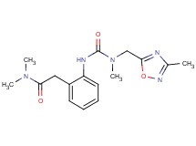 N,N-dimethyl-2-{2-[({methyl[(3-methyl-1,2,4-oxadiazol-5-yl)methyl]amino}carbonyl)amino]phenyl}acetamide