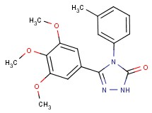 4-(3-methylphenyl)-5-(3,4,5-trimethoxyphenyl)-2,4-dihydro-3H-1,2,4-triazol-3-one